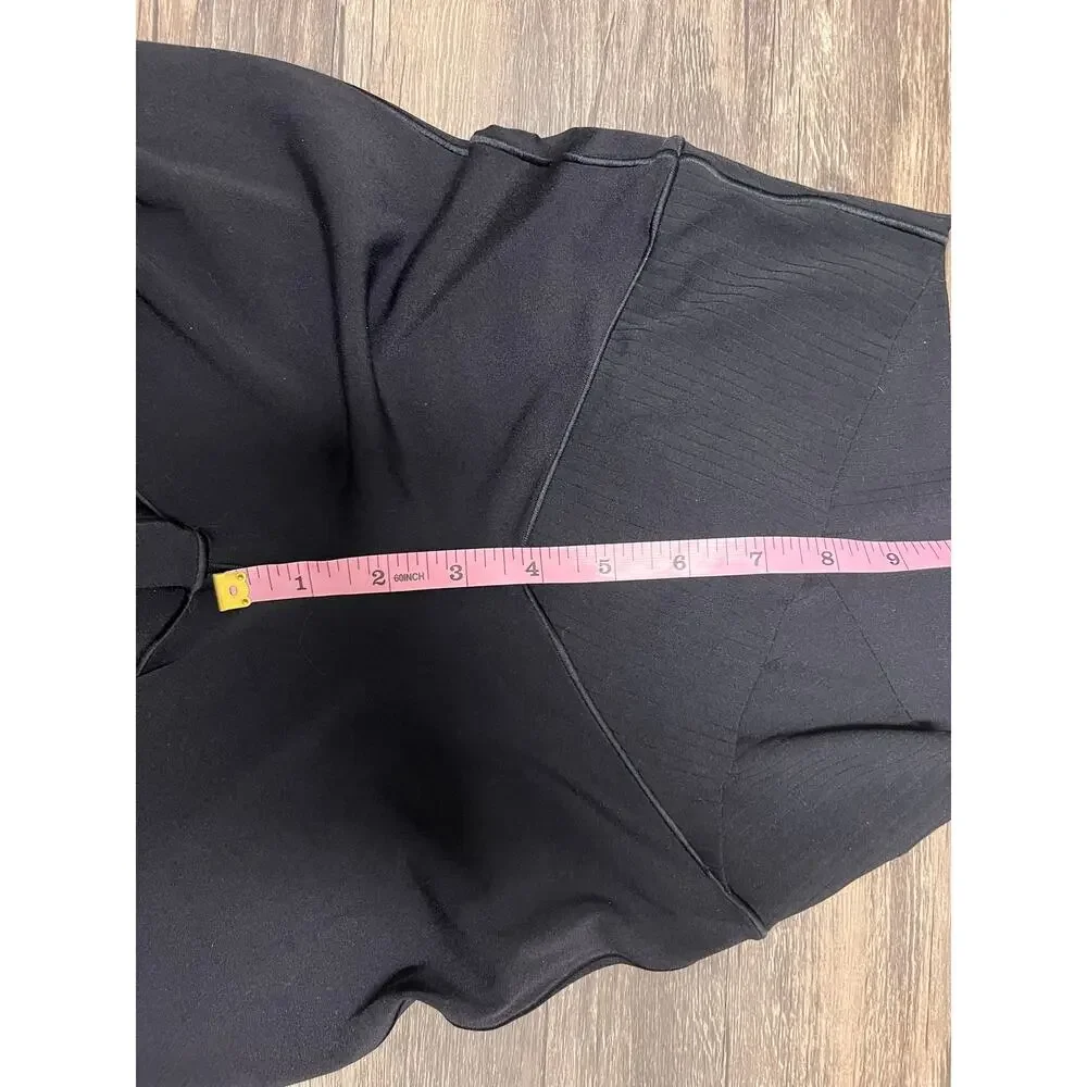 Aerie Offline Real Me Crossover Flare Leggings Black Yoga Pants S Lounge Gym - Picture 8 of 11